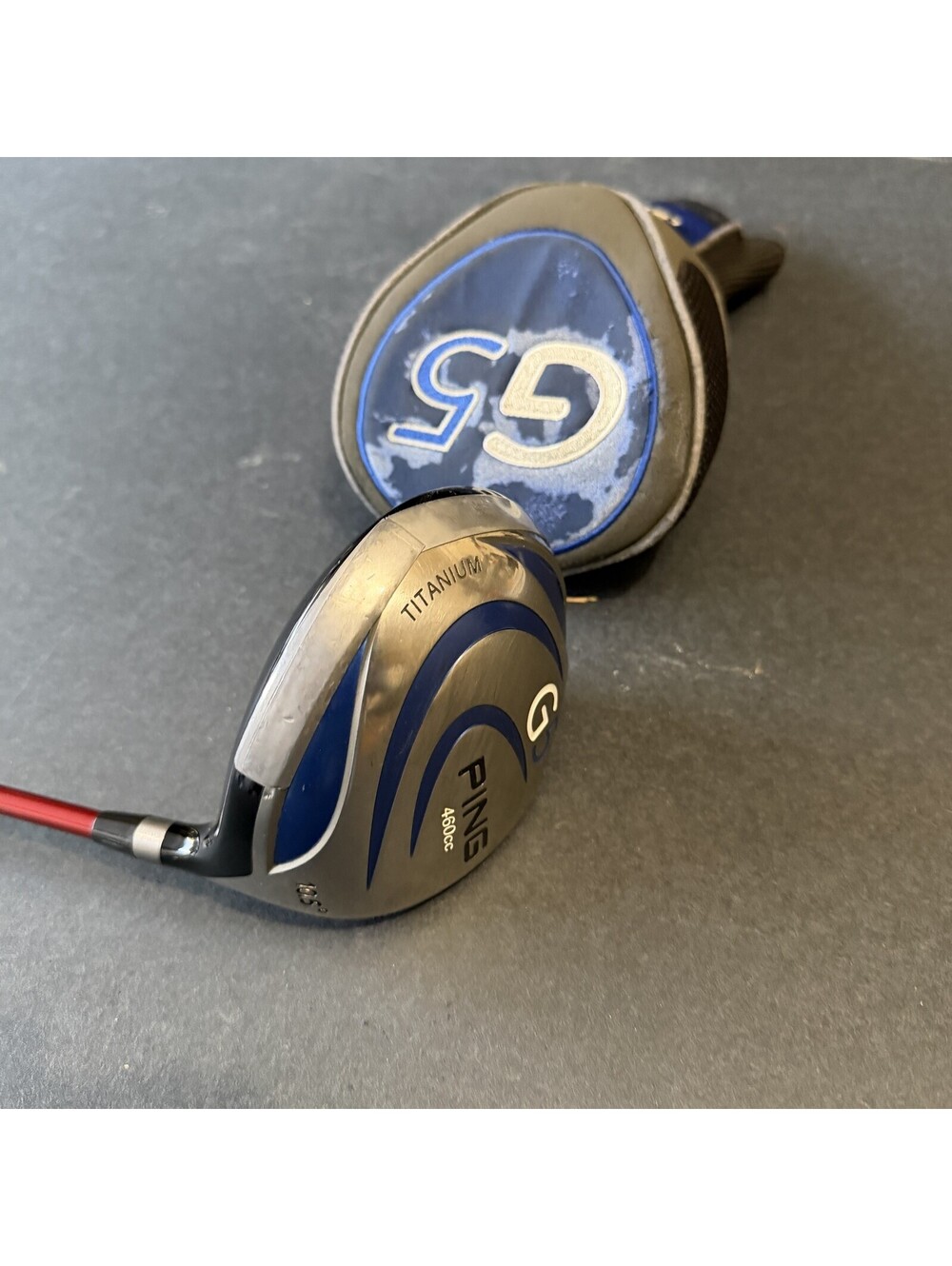 PING G5 Titanium Driver 10.5 Degree Grafalloy ProLite Regular Flex + Headcover